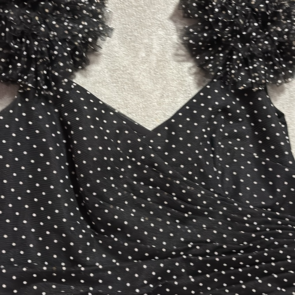 ML Monique Lhuillier Peyton Polka Dot tulle dressNWT - Picture 6 of 13